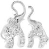 Silver Elephant Pair 26x15cm