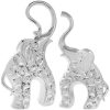 Silver Elephant Pair 34x19cm