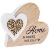 Sentiments Double Heart Home 15x12x2cm