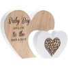 Sentiments Double Heart Babyboy 22x16x3cm