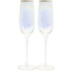 Lustre Ribbed Flutes Set of 2