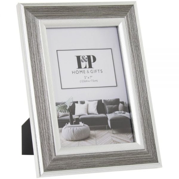 Silver Duo Photo Frame 5x7in