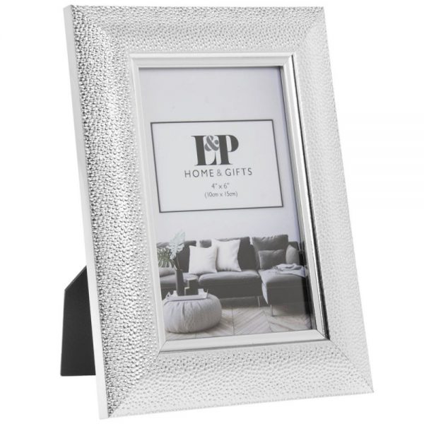 Silver Fleck Photo Frame 4x6in