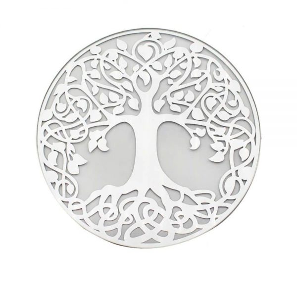 Mirror Tree of Life Candleplate 20cm