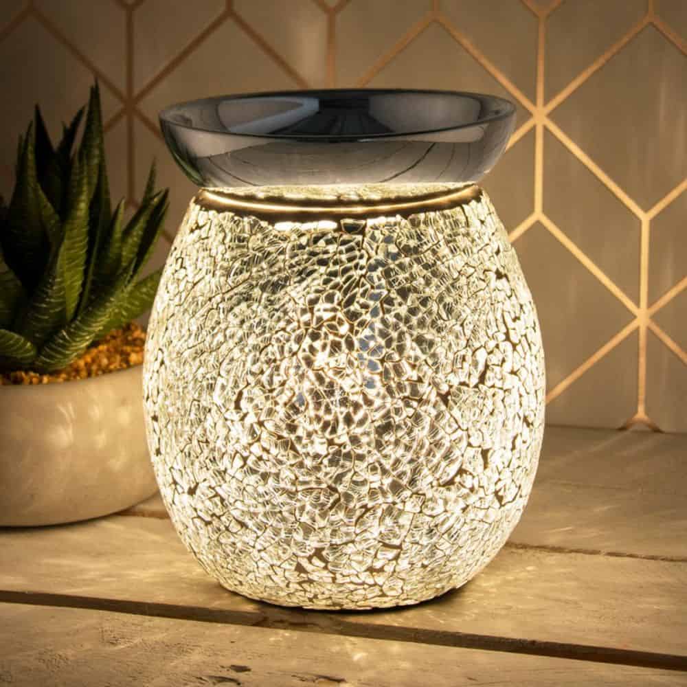 Silver mosaic aroma lamp new arrivals
