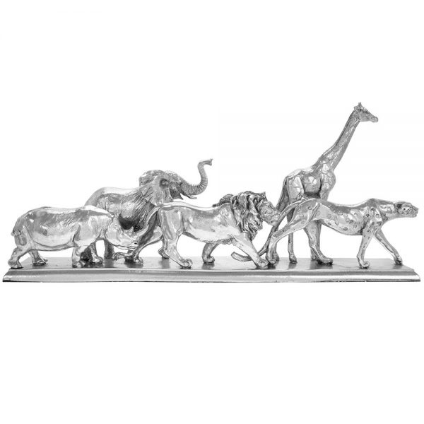 Silver Art Animal Kingdom 51x22x11cm