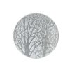 Silver Woodland Candle Plate 20cm