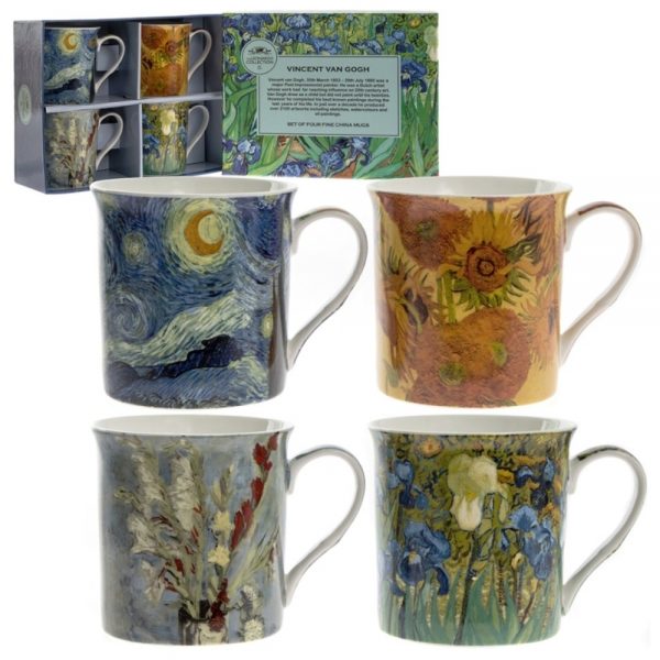 Set 4 Van Gogh China Mugs