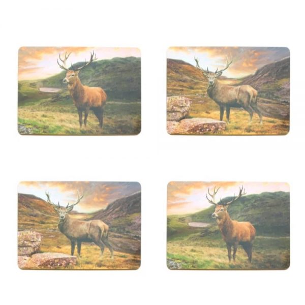 4 Stag Placemats