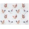 Chickens Glass Cutting Board Large 40x30cm