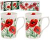 Poppy Mugs Set of 2