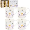 Busy Bees Mugs Set of 4 12x8x9cm