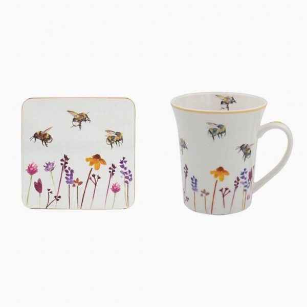 Busy Bees Mug and Coaster