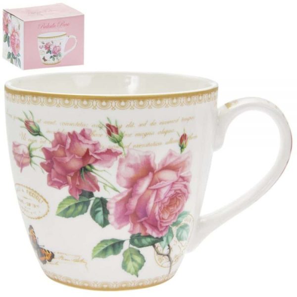 Redoute Rose Breakfast Mug