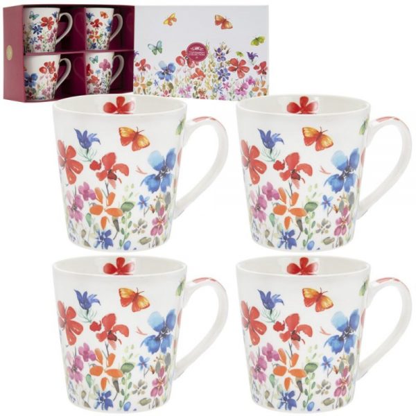 Butterfly Meadow Mugs Set of 4