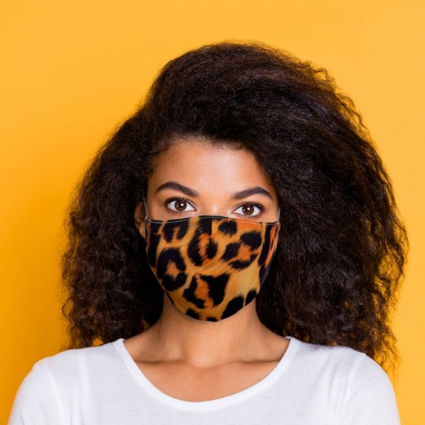 Animal Print Reusable Face Covering Large