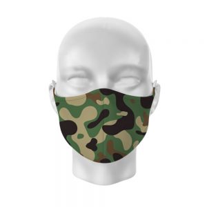 Camouflage Reusable Face Covering Large