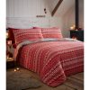 Boden King Reversible Duvet Set Red 100% Cotton