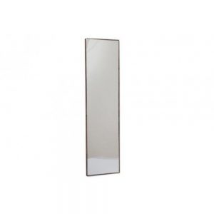 121x31cm Dark Wood Wall Mirror