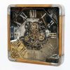 60cm Moving Gears Wall Clock Square