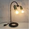 53cm Twin Light Metal Table Lamp