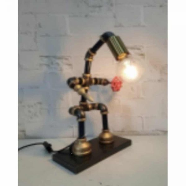 41cm Standing Metal Man Table Lamp