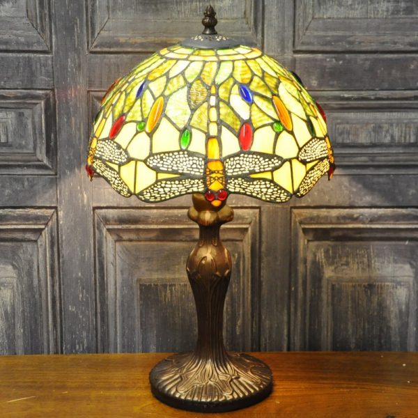 Tiffany Lamp Shade Green Dragonfly H47cm