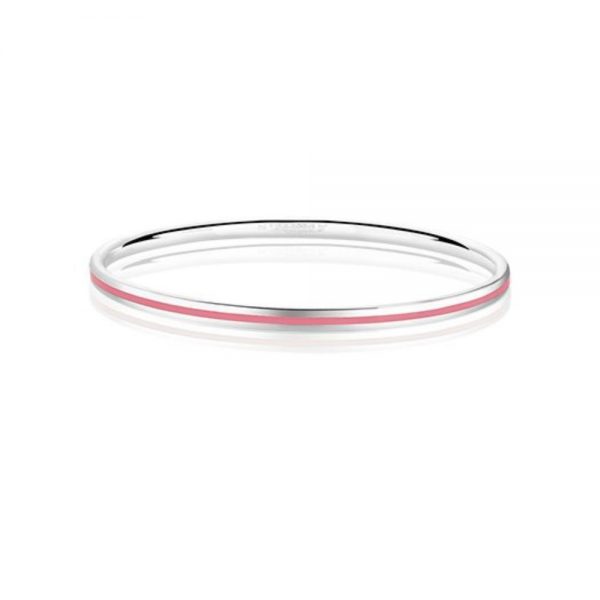 Newbridge Silverplate Enamel Bangle Pink