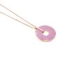 Newbridge Rose Goldplate Long Pendant Purple