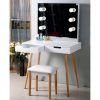 Hollywood Dressing Table & Stool Set