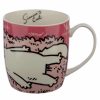 Pink Simons Cat Porcelain Mug