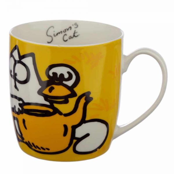 Orange Simons Cat Porcelain Mug