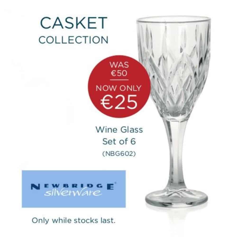 Newbridge 6 Wine Glass Traditional Cut