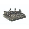 Irish Currach Miniature Currach & Fishermen H:4cm