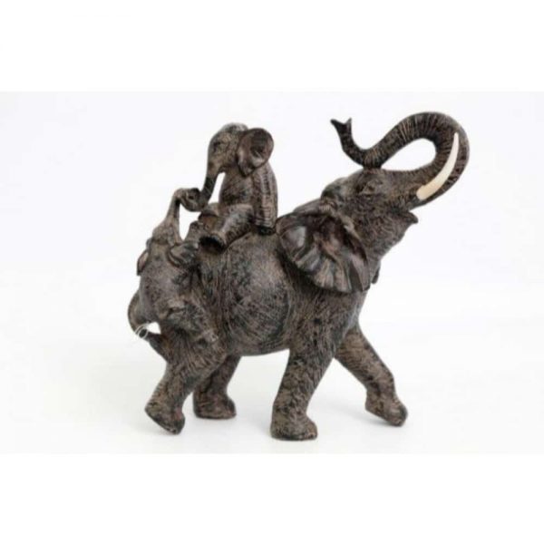 26x13cm Climbing Elephant Ornament