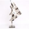 Silver Fish Decoration on Stand 50x23cm