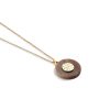 Newbridge Circular Pendant Brown Stone