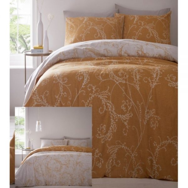 Cressida Ochre Super King Duvet Set