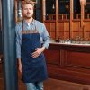 Navy/Brown Espresso Apron