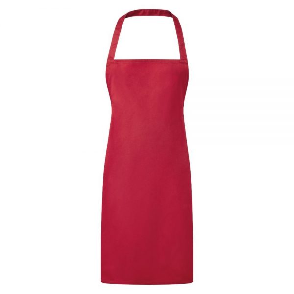 Essential Bib Apron Red