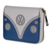 VW Campervan Blue Zip Around Wallet Purse