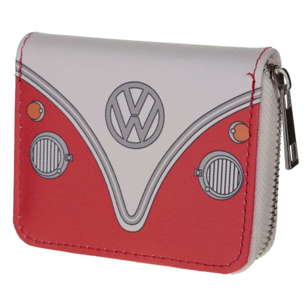 VW Campervan Red Zip Around Small Wallet Purse