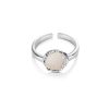 Silver Plated Ring with Natural Shell Pearl