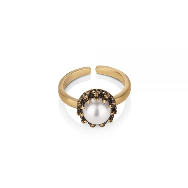 Ring with Pearl Setting