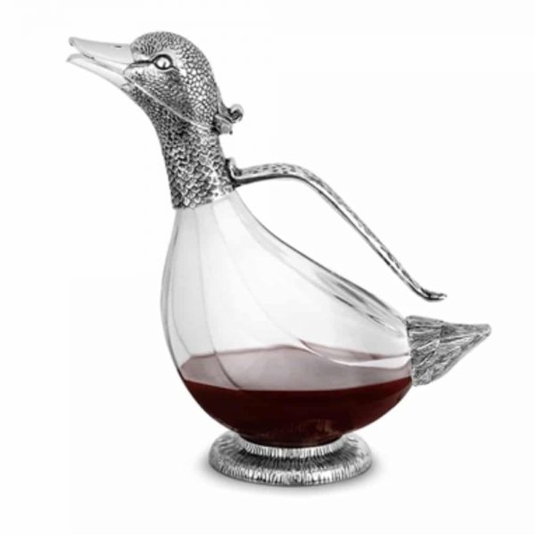 Newbridge Silverplated Duck Decanter