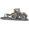 Tractor and Plough H:12cm W:33cm D:12cm