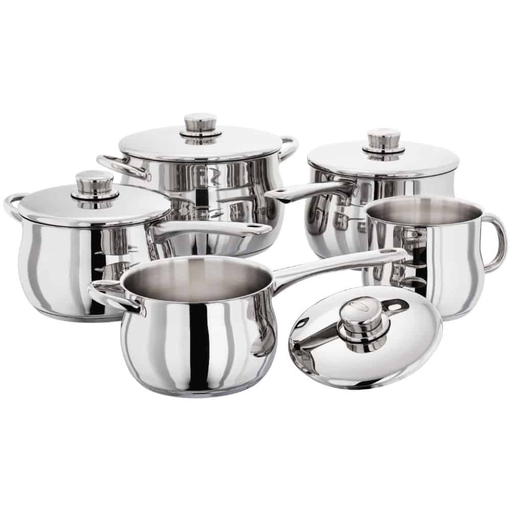 Stellar 1000 Deep 5 Piece Saucepan Set