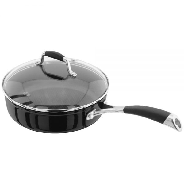 Stellar Forged 24CM Saute Pan Non-Stick Black