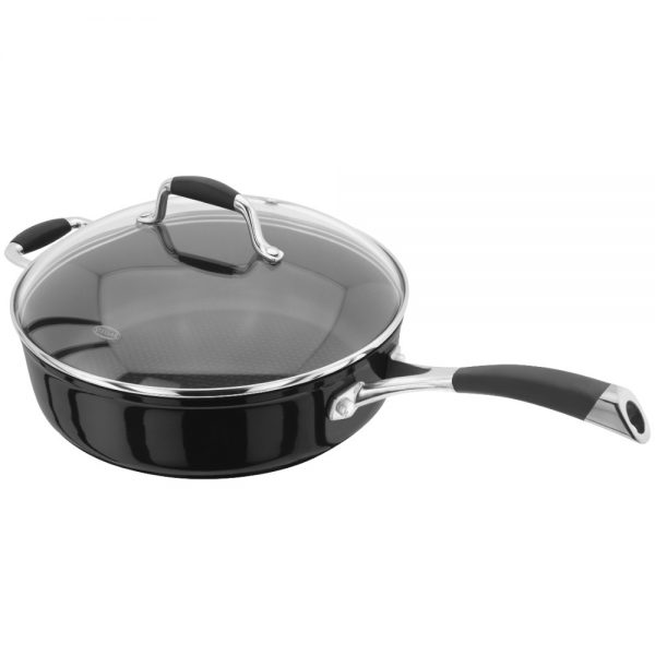 Stellar Forged 28CM Saute Pan Non-Stick Black