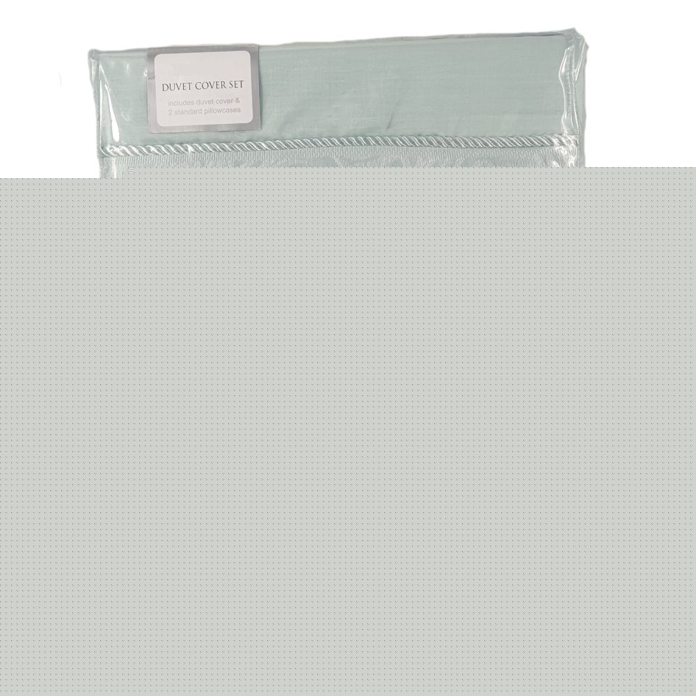 Super King Duck Egg Rope Edge Duvet